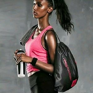 VICTORIA'S SECRET Mesh Drawstring Bag • NWT • PINK